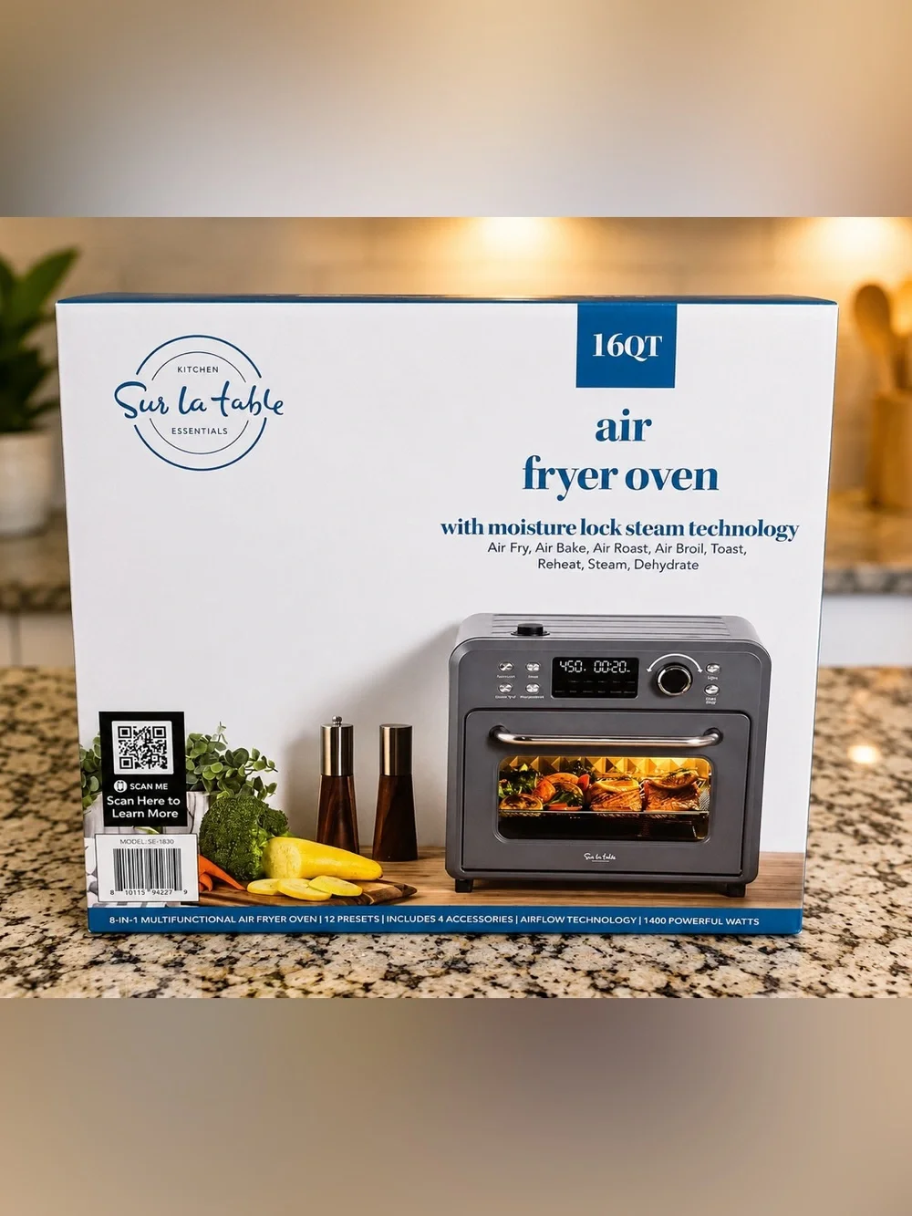 Sur La Table Air Fryer Oven - Charcoal Gray